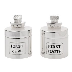 CG1952C Silver Plated Tooth And Curl Noah's Ark Set - P75141