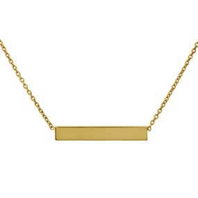 9ct Gold Bar Necklace - R8784