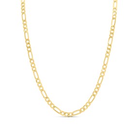 9ct Gold 4.6mm Wide Figaro 20in Necklet - R9158