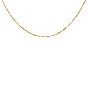 9ct Gold Diamond Cut Curb Chain - 22in - R9443