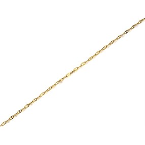 9ct Gold 1mm Wide Hollow Anchor Chain - 22in - R9484