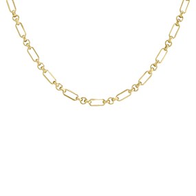 9ct Gold Belcher Chain - 18in - R9545