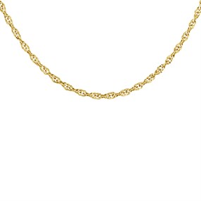 9ct Gold 2mm Wide Prince of Wales Chain - 18in - R9720