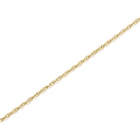 9ct Gold 0.7mm Wide Prince Of Wales Chain - 18in - R9724