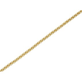 9ct Gold 1mm Wide Hollow Belcher Chain - 18in - R9817