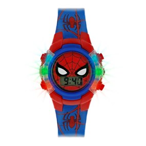 Spider-Man SPD4504 Digital Light-Up Silicone Strap Watch - W01180