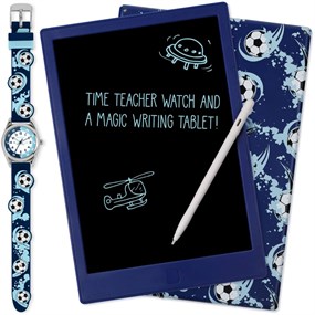 Tikkers ATK1110-PAD 3D Football Watch & Writing Pad Gift Set - W01184