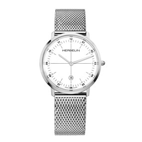 Herbelin 19515-12B City  White Dial Mesh Bracelet Watch - W03139