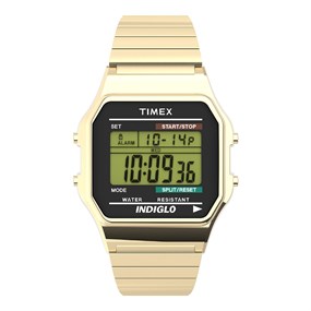 Timex T78677 Main Street Digital Gold Tone Bracelet Watch - W04206