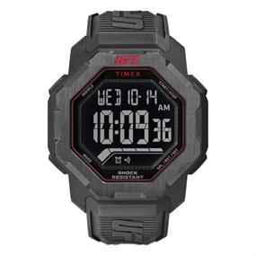 Timex TW2V88100 UFC Strength Chronograph Black Strap Watch - W04226