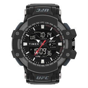 Timex TW5M51800 UFC Strength Chronograph Black Strap Watch - W04228