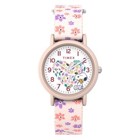 Timex TW2W33400 Peanuts Pink Floral Strap Watch - W04231