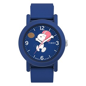Timex TW2W48500 Peanuts Blue Fabric Strap Watch - W04232