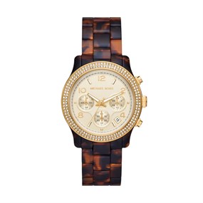 Michael Kors MK7475 Runway Tortoise Acetate Bracelet Watch - W08180