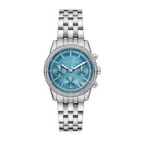Michael Kors MK7539 Mini Bryant Stainless Steel Blue Dial Bracelet Watch - W08209