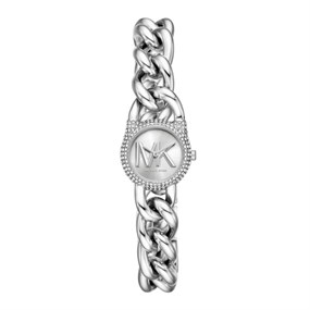 Michael Kors MKO1068 Petite Pave Chain Bracelet Watch - W08237
