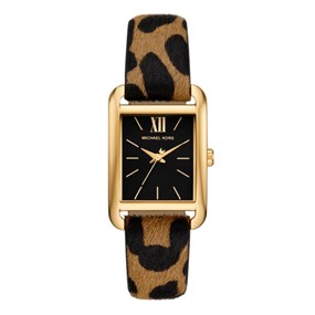 Michael Kors MKO1115 Leopard Calf Hair Strap Watch - W08251