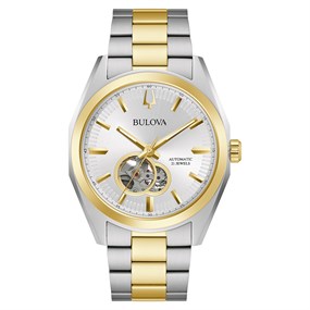 Bulova 98A284 Surveyor Two Tone Automatic Bracelet Watch - W09225