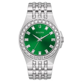 Bulova 96A253 Crystal Set Bracelet Watch - W09227