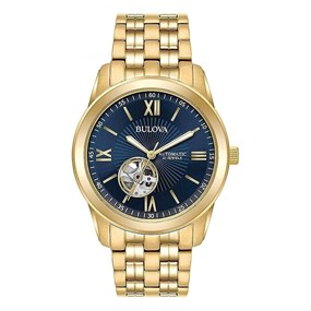 Bulova 97A131 Automatic Gold Tone Bracelet Watch - W09304