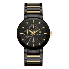 Bulova 98C149 Futuro Black IP Bracelet Watch - W09387