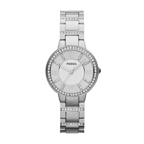 Fossil ES3282 Virginia Stainless Steel Stone Set Bracelet Watch - W1030