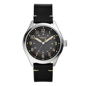 Fossil BQ2791 Easton Black Leather Strap Watch - W10377