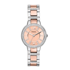 Fossil ES3405 Virginia Two Tone Stone Set Bracelet Watch - W1040