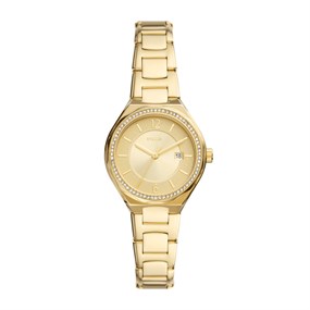Fossil BQ3801 Eevie Gold Tone Stone Set Bracelet Watch - W10442