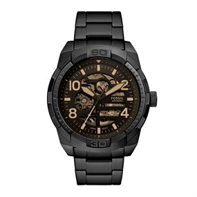 Fossil ME3256 Bronson Automatic Black IP Bracelet Watch - W10449