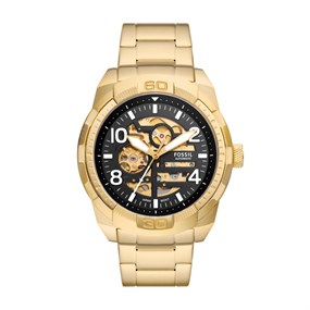 Fossil ME3257 Bronson Automatic Gold Tone Bracelet Watch - W10450