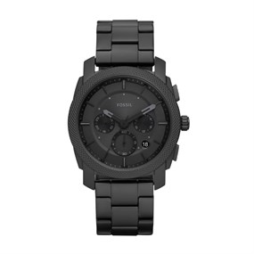 Fossil FS6015 Machine Chronograph Black IP Bracelet Watch - W10489