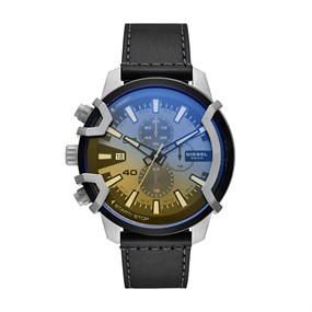 Diesel DZ4584 Griffed Chronograph Leather Strap Watch - W11221