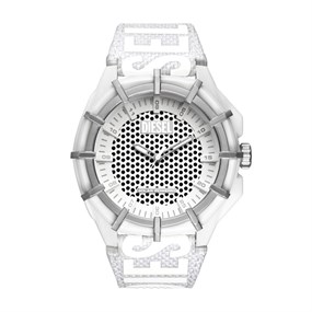 Diesel DZ4664 Framed Solar White Fabric Strap Watch - W11361