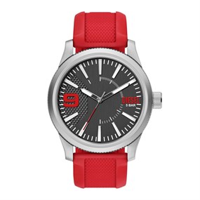 Diesel DZ2246 Rasp Red Silicone Strap Watch - W11384