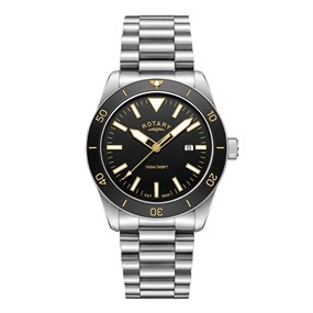 Rotary RGB10001/06 Apex100 Black Dial Bracelet Watch - W13343