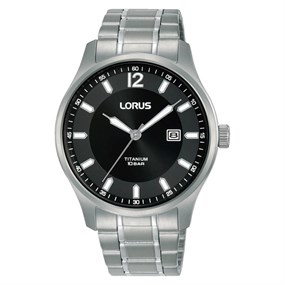 Lorus RH995QX9 Titanium Black Dial Bracelet Watch - W16310