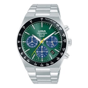 Lorus RZ523AX9 Chronograph Green Dial Bracelet Watch - W16320