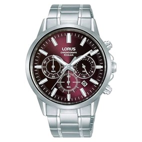 Lorus RT377KX9 Chronograph Purple Dial Bracelet Watch - W16328