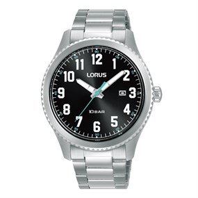 Lorus RH979RX9 Black Dial Bracelet Watch - W16372