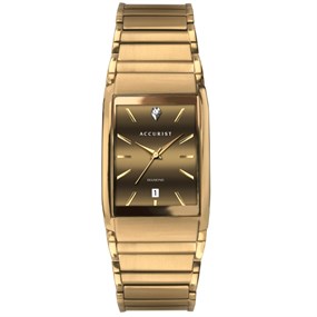 Accurist 7348 Gold Plated Bracelet Watch - W19124