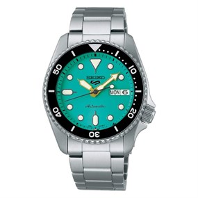 Seiko 5 Sports SRPK33K1 SKX 'Midi' Teal Bracelet Watch - W24221