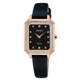 Seiko SUP446P1 Black Strap Watch - W25263