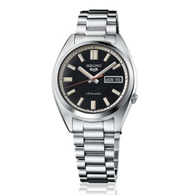 Seiko 5 Sports SRPK89K1 SNXS 'Deep Black Wash' Automatic Bracelet Watch - W25434