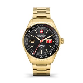 Swiss Military SMWGH2101010 Afterburn Gold Plated Bracelet Watch - W2669
