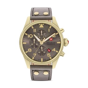 Swiss Military SMWGC0000410 Thunderbolt Chronograph Brown Strap Watch - W2690