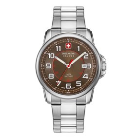 Swiss Military 06-5330.04.005 Grenadier Brown Dial Bracelet Watch - W2693