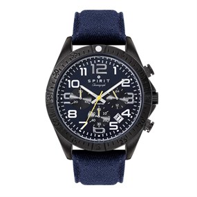 Spirit SP1016 Blue Canvas Strap Watch - W27191