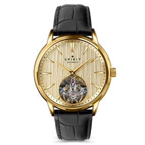 Spirit SP1028 Automatic Brown Leather Strap Watch - W27222