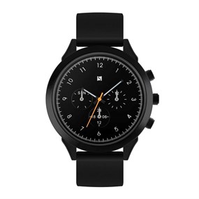 Spirit ASPG42 Black IP Black Silicone Strap Watch - W27232